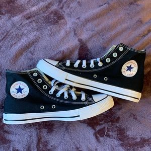 CONVERSE- black, high top, NWT